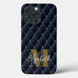 Monogram Glamous Guld marin Quilted Mönster