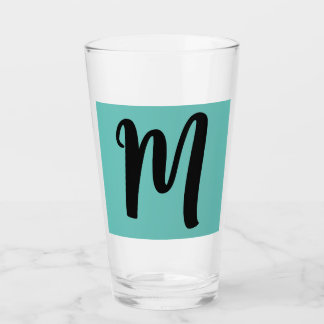 MONOGRAM GLAS BLUE TUMBLER
