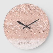 Monogram Glitter  Rosa ros Guld