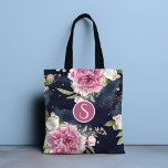 Monogram Glitter Watercolor Rosa Blue Blommigt Gir Tygkasse<br><div class="desc">I Monogram Glitter Watercolor Rosa Blue Blommigt Girly Tote Bag finns ett söt rosa och blommönster med blå vattenfärg accentuerat med guld glitter med din personlig monogram i mitten. Anpassa genom att redigera texten i textrutan. Designad av ©Evco Studio www.zazzle.com/store/evcostudio</div>