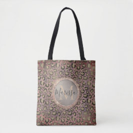 Monogram Glittery Chic Leopard Tygkasse