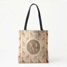 Monogram Glittery Giraffe om guldolja