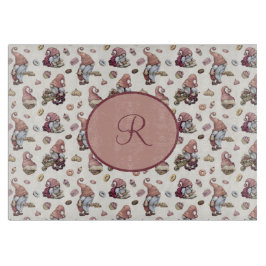 Monogram Gnomes Baking, Muffinsar, Donuts, Cute