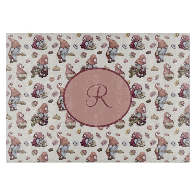 Monogram Gnomes Baking, Muffinsar, Donuts, Cute (Framsidan)