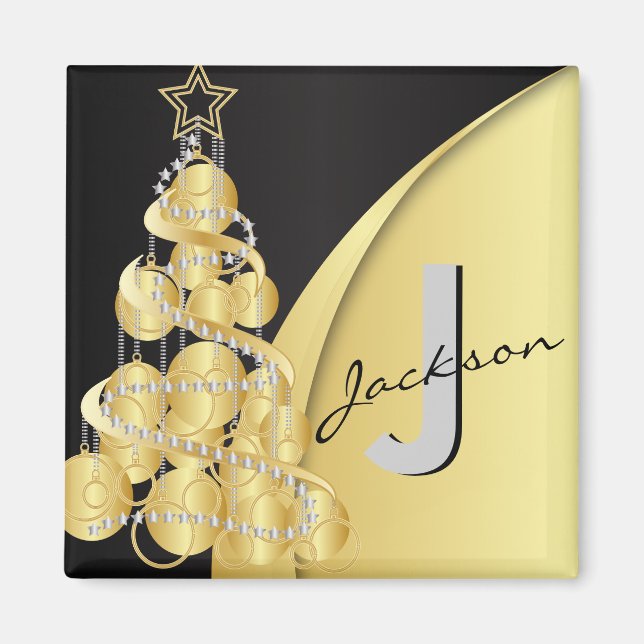 Monogram God jul Magnet (Framsidan)