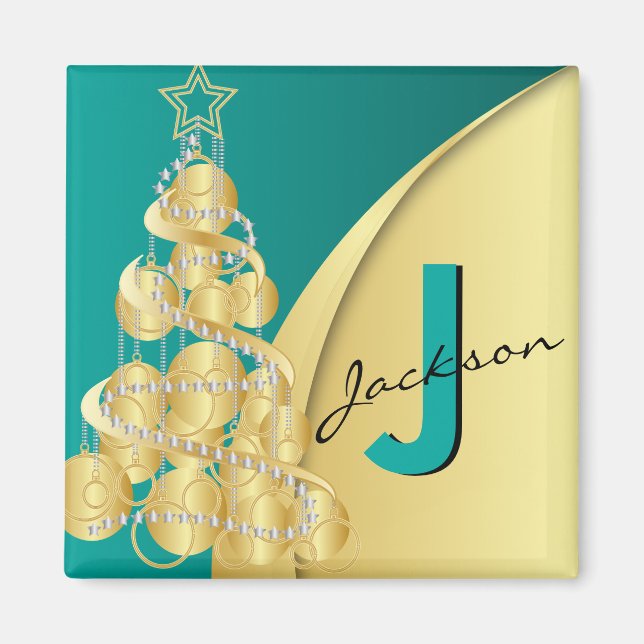 Monogram God jul Magnet (Framsidan)