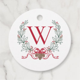 Monogram God Jul-Märkre, Preppy Gift Ta Gåvor Etiketter