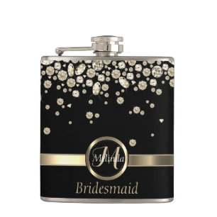 Monogram Golden Diamond - Bridesmaid Fickplunta