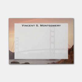Monogram Golden Gate Bridge, San Francisco Post-it Block