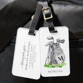 Monogram Golf Bag Bagagebricka