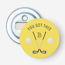 Monogram golf klubbs anpassningsbar text flasköppnare