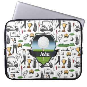 Monogram Golfer Laptop Fodral