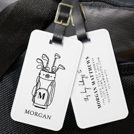 Monogram Golfväska Bagagebricka