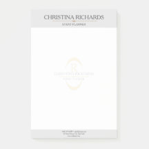 Monogram Grått Modern Elegant Business