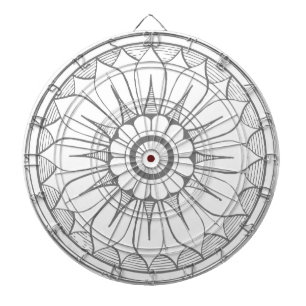 Monogram Grått och Rosa Modern Medallion Mönster Piltavla