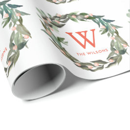 Monogram Greenery Wandejul-Helgdag Presentpapper