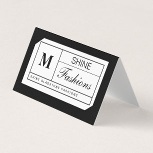 Monogram Grid Visitkort