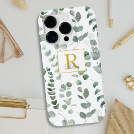 Monogram Grön Eukalyptus Mönster