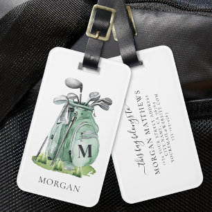 Monogram Grön Golfväska Bagagebricka
