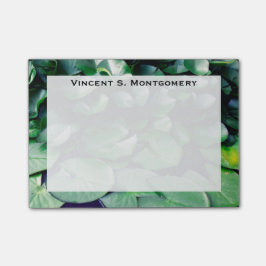 Monogram Grön Lilja Pad Pond Post-it Block