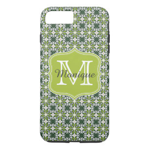 Monogram Gröna Blommönster