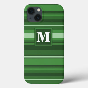 Monogram gröna ränder Case-Mate iPhone-fodral