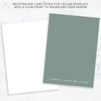 Monogram - Grönt - bakgrund för Vellum Overlay