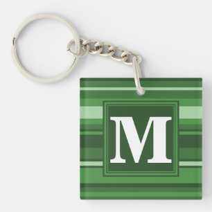 Monogram grönt rand