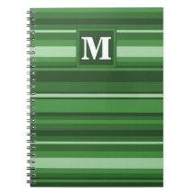 Monogram grönt rand