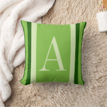 Monogram Grönt Rand Personlig