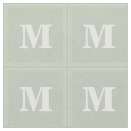 Monogram grönt-rutor för blek tyg