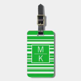 Monogram Grönt Uneven Stripe GL Square Splitter Bagagebricka