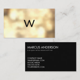 Monogram Guld Boke Visitkort