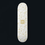 Monogram Guld Geometric Abstrakt Mönster Mini Skateboard Bräda 18,5 Cm<br><div class="desc">Den här moderna designen har en geometrisk abstrakt för coola och trendig med personligens monogram. Anpassa genom att redigera texten i textrutan #skateboarding #skate #skateboard #skatelife #sk #skateboardingiskul #skater #skatepark #skateshop #skateeverydamnday #skateeverydamnday #skateboarder #skateboarder #skateboard #skating #life #trendig #coola #personlig presenter #guld #monogram #monogrammet</div>