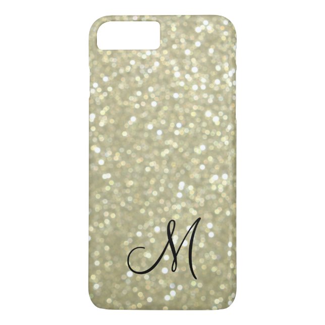 Monogram Guld Gnistra iPhone 7 Plus Fodral Case-Mate iPhone Skal (Baksida)