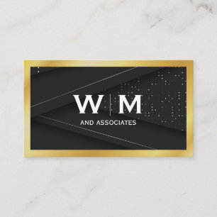 Monogram GULD GRÄNS Visitkort