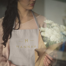 Monogram Guld Grått | Modern Elegant med minimalis