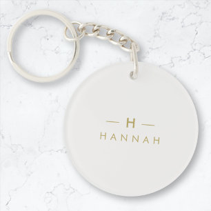 Monogram Guld Grått Modern Elegant med minimalis