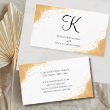 Monogram Guld Gult Glitter Glam Trendig Kvinnor