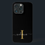 Monogram Guld Initial Grått Script Namn Modern<br><div class="desc">Skapa helt och hållet din egen anpassningsbar- och personlig Monogram Initial Script Script Namn Black-telefon genom att klicka på knappen "Anpassa" ovan. Med användan "Anpassa" kan du ändra ordning på och formatera stil och textplacering. Kan lätt användas för andra speciella händelser som årsdagar, babydusch, födelsedagsfest, nyfödd bebis, värdgåvor för husuppvärmning...</div>