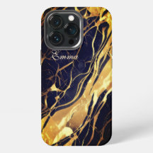 Monogram guld och svart fodral iPhone 13 Pro Max