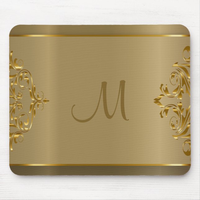 Monogram Guld Orante-design Musmatta (Framsidan)