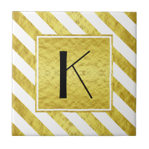 Monogram Guld Rand Mönster