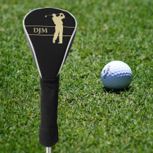 Monogram Guld Silhouette Golfer