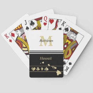 Monogram Guld Silhouette Hawaii Casinokort