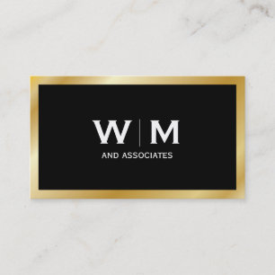 Monogram GULD Visitkort