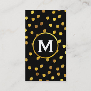 Monogram/Guld Visitkort