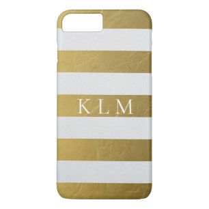 Monogram Guld & White Rand -