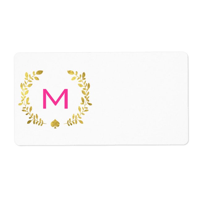 Monogram Gulfoljefarj Laurel & Spade Fraktsedel (Framsidan)