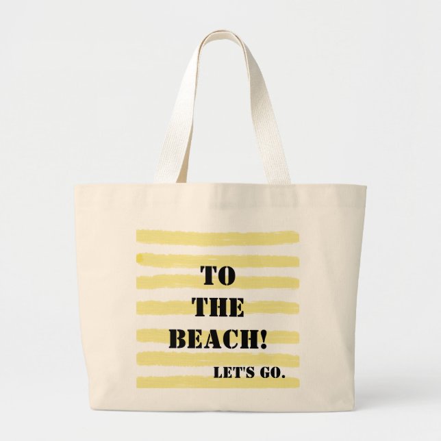 Monogram Gult Blue Watercolor Rand Jumbo Tygkasse (Framsidan)